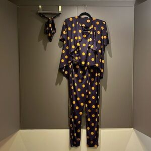 Vintage 80s Hong Kong 4-piece polka dot outfit